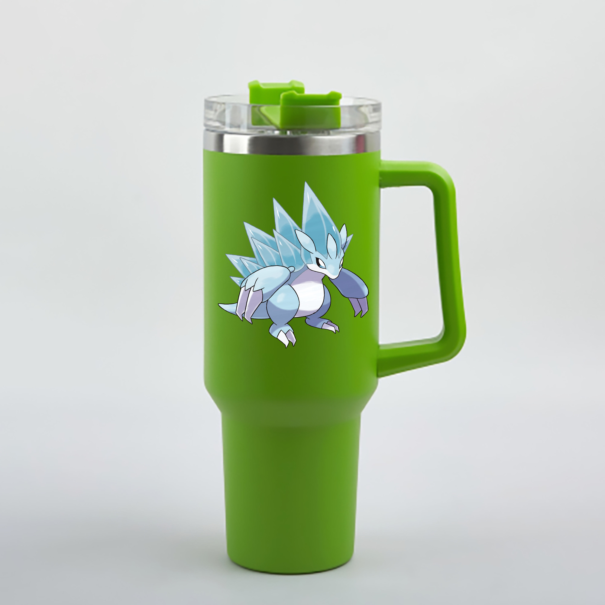 （画像用） ポケットモンスター Pokémon 1200mL車用タンブラー - クリスタルステッカー（プラスチックストロー付き）